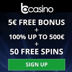 bCasino [register & login] €5 no deposit and 100 free spins.